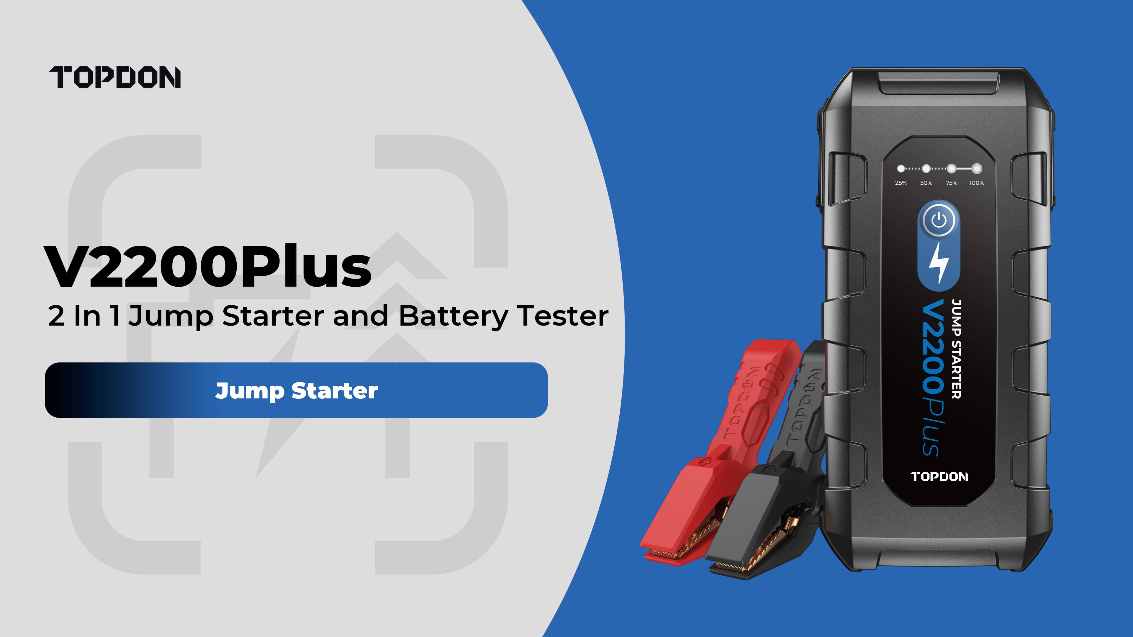 TOPDON V2200Plus | 2 In 1 Jump Starter and Battery Tester